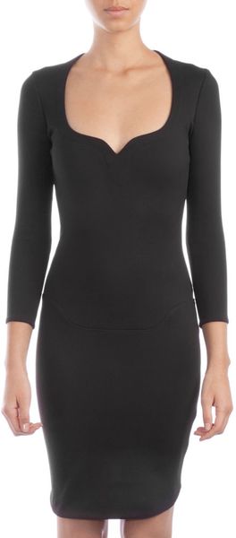 Mugler Sweetheart Neck Dress - Lyst
