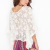 Nasty Gal Flower Child Top in Beige (cream) - Lyst