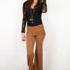 Nightcap Clothing Fleece Foldover Flare Pant In 2 Colors in Brown (tobacco) - Lyst