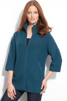Nordstrom Collection Zip Cashmere Cardigan - Lyst