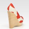 Yves Saint Laurent Floral Canvas Platform Wedge Pumps in Beige (ivory) - Lyst