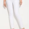 Paige Skyline Skinny Stretch Denim Ankle Jeans in White (optic white) - Lyst