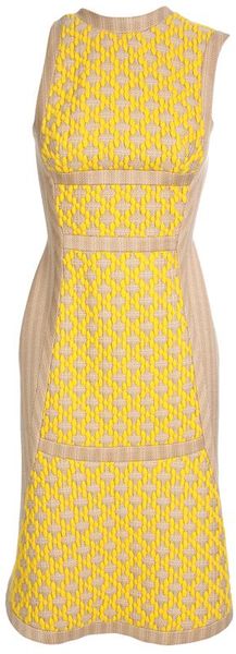 Pedro Lourenco Wool Embroidered Pencil Dress - Lyst