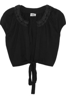 Philosophy di Alberta Ferretti Embellished Textured Wool Sweater - Lyst