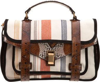 Proenza Schouler Ps1 Medium Canvas Printed Python - Lyst