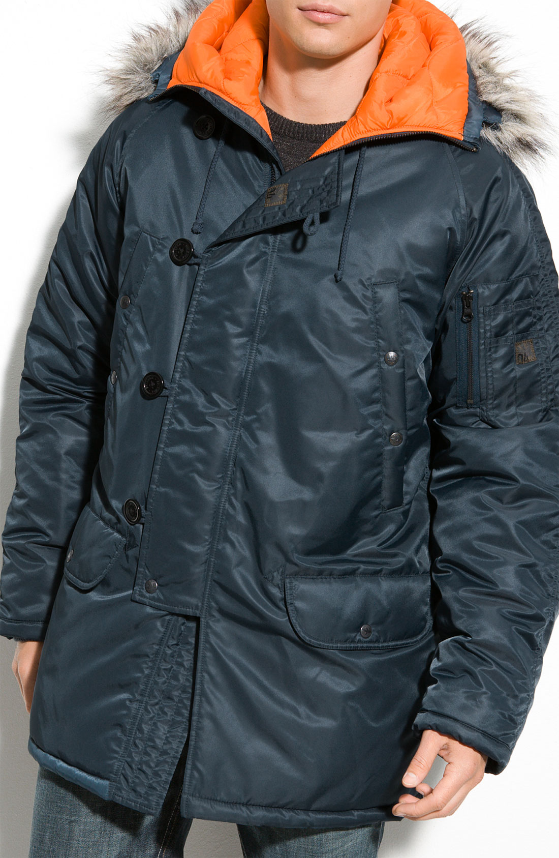 Spiewak Snorkel Parka With Removable Faux Fur In Blue For Men Navy Lyst