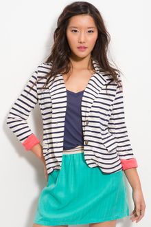 Splendid  Stripe Blazer - Lyst