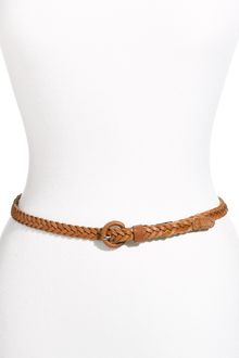 Tarnish Skinny Braided Leather Belt - Lyst