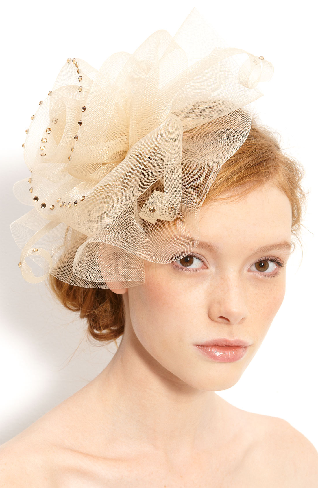 Tasha Awesome Blossom Fascinator Headband in Gold (champagne) | Lyst