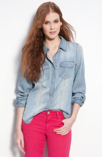 Trouvé Faded Denim Shirt - Lyst