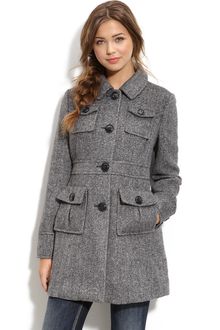 Tulle Sienna Herringbone Field Coat - Lyst