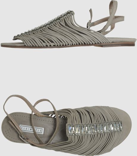 Vic Matie' Sandals in Gray (grey) - Lyst