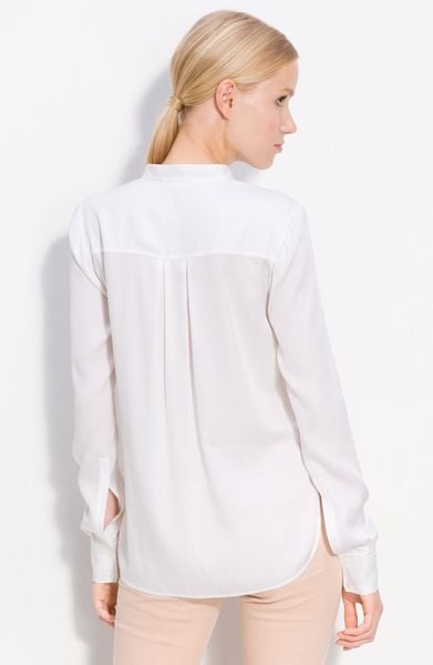 white silk blouse uk