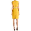 Fendi Pintuck Sheath Dress in Yellow - Lyst