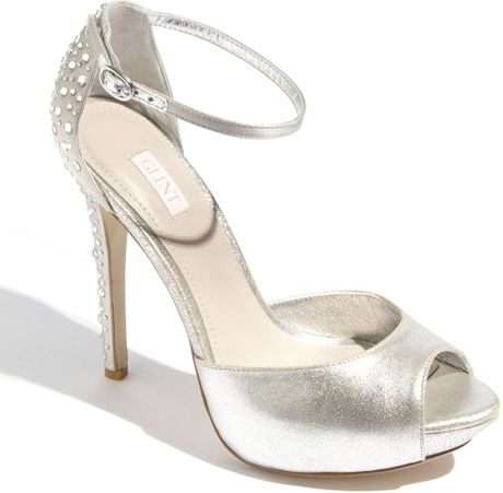 Glint Viola Jeweled Sandal in Silver | Lyst