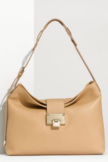 Jimmy Choo Rachel - Small Grainy Calfskin Leather Shoulder Bag - Lyst