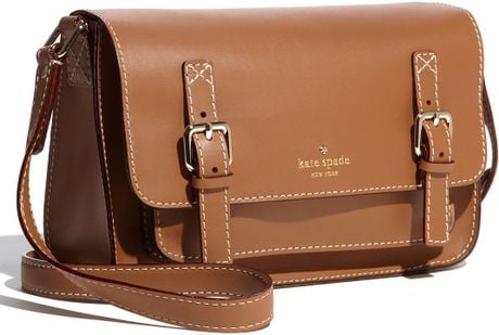 Kate Spade Dixon Place Scout Crossbody Bag in Brown (natural) - Lyst