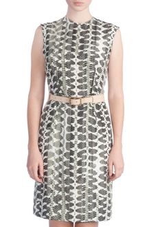 Lanvin Python Print Sheath Dress - Lyst