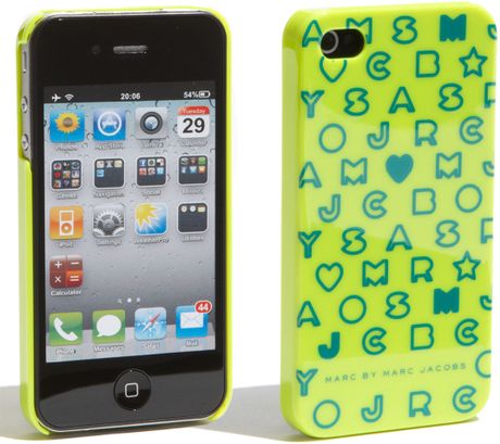 Marc By Marc Jacobs Stardust Iphone 4 & 4s Cover in Green (fluoro lime) - Lyst