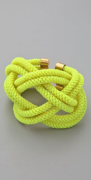 Noir Jewelry Shaka Neon Knot Bracelet - Lyst