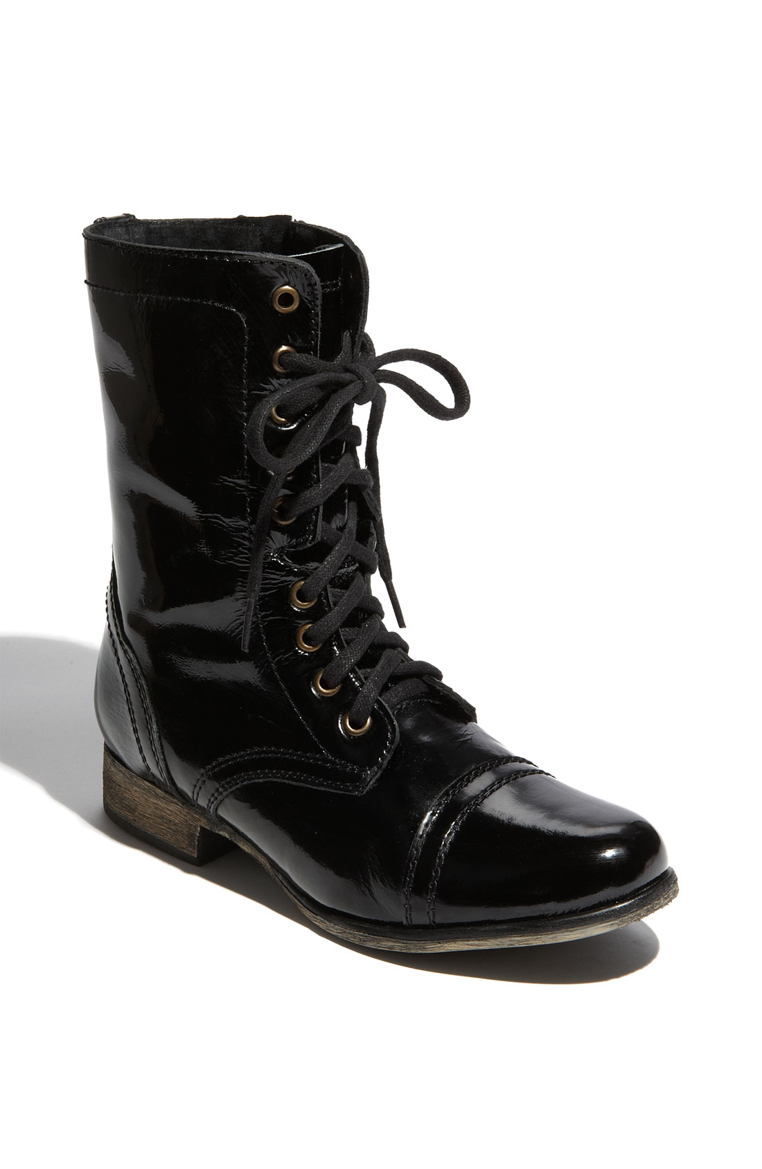 Steve Madden Troopa Boot in Black (black patent) | Lyst