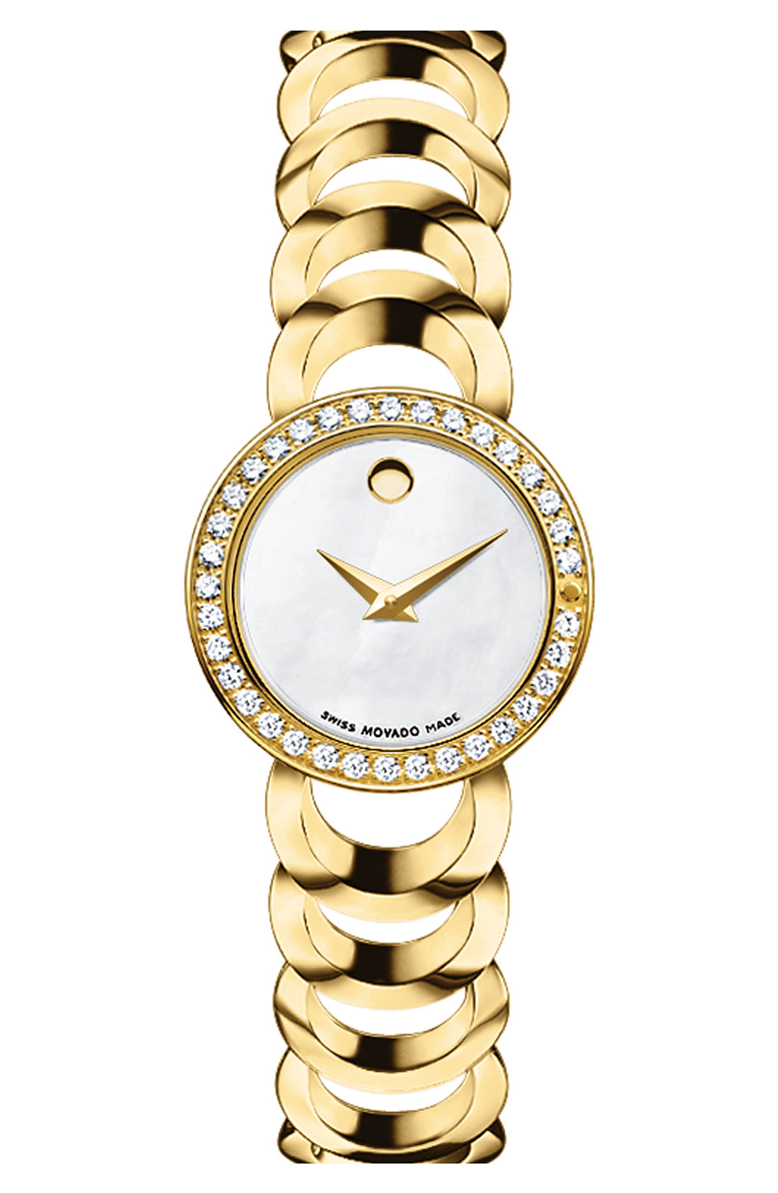 movado bangle watch gold