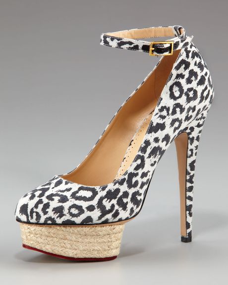 Charlotte Olympia Leopardprint Platform Pump in Animal (leopard) - Lyst