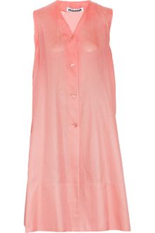 Jil Sander Andalusien Cotton and Silk-blend Dress - Lyst