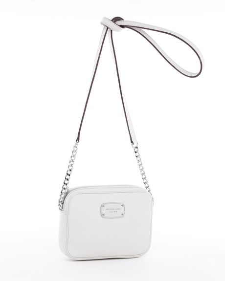 Michael By Michael Kors Jet Set Crossbody in White (vanilla) - Lyst