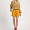 3.1 Phillip Lim Band Collar Blouse in Khaki - Lyst