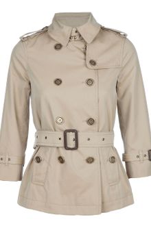 Burberry Short Trench - Lyst