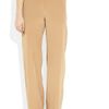 Chloé Wideleg Silk Crepe De Chine Pants in Beige (sand) - Lyst