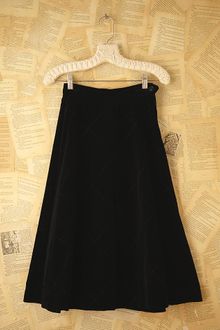 Free People Vintage Quilted Velvet Skirt - Lyst