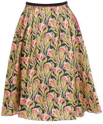 Jason Wu Voluminous Pleated Silk Skirt - Lyst