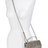 Jimmy Choo Rebel Mini Glitter Leather Crossbody Bag in Silver (champagne) - Lyst