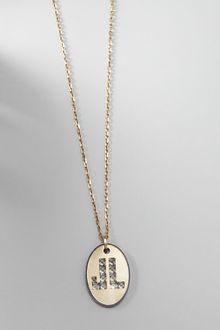 Lanvin Long Logo-pendant Necklace - Lyst