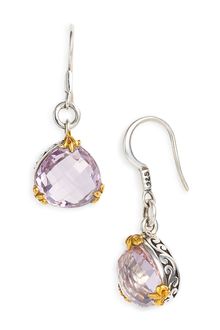 Lois Hill Rose De France Medium Teardrop Earrings - Lyst