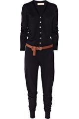 Michael by Michael Kors Knitted Cotton-Blend Tapered Jumpsuit