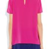 Miu Miu Lacebow Silk Top in Purple (fuchsia) - Lyst