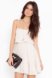 Nasty Gal Sweet Pleat Dress - Lyst