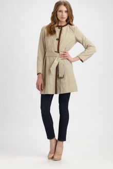 Moncler Pyrole Leather-trim Jacket - Lyst