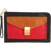 3.1 Phillip Lim Colorblock Small Pashli Zip Clutch in Gold (silver) - Lyst