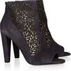 Diane Von Furstenberg Angel Cutoutpanel Suede Ankle Boots in Gray - Lyst