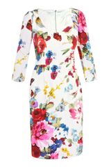 Dolce & Gabbana Silk Butterfly-print Dress