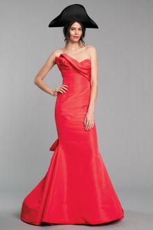 Oscar de la Renta Strapless Gown - Lyst