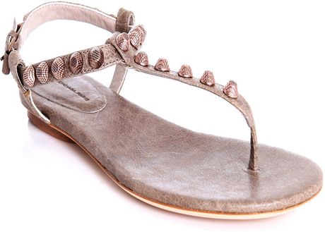 Balenciaga Arena Sandals in Beige (taupe) - Lyst