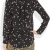 Equipment Starprint Washedsilk Crepe De Chine Shirt in Black - Lyst