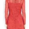 Matthew Williamson Rainbow Satin and Crochetappliquéd Lace Dress in Pink (coral) - Lyst