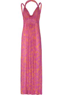 Matthew Williamson Leopard-print Cotton-blend Jersey Maxi Dress - Lyst
