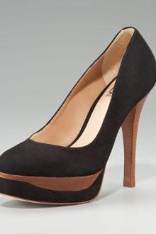 Pour La Victoire Double-platform Suede Pump - Lyst